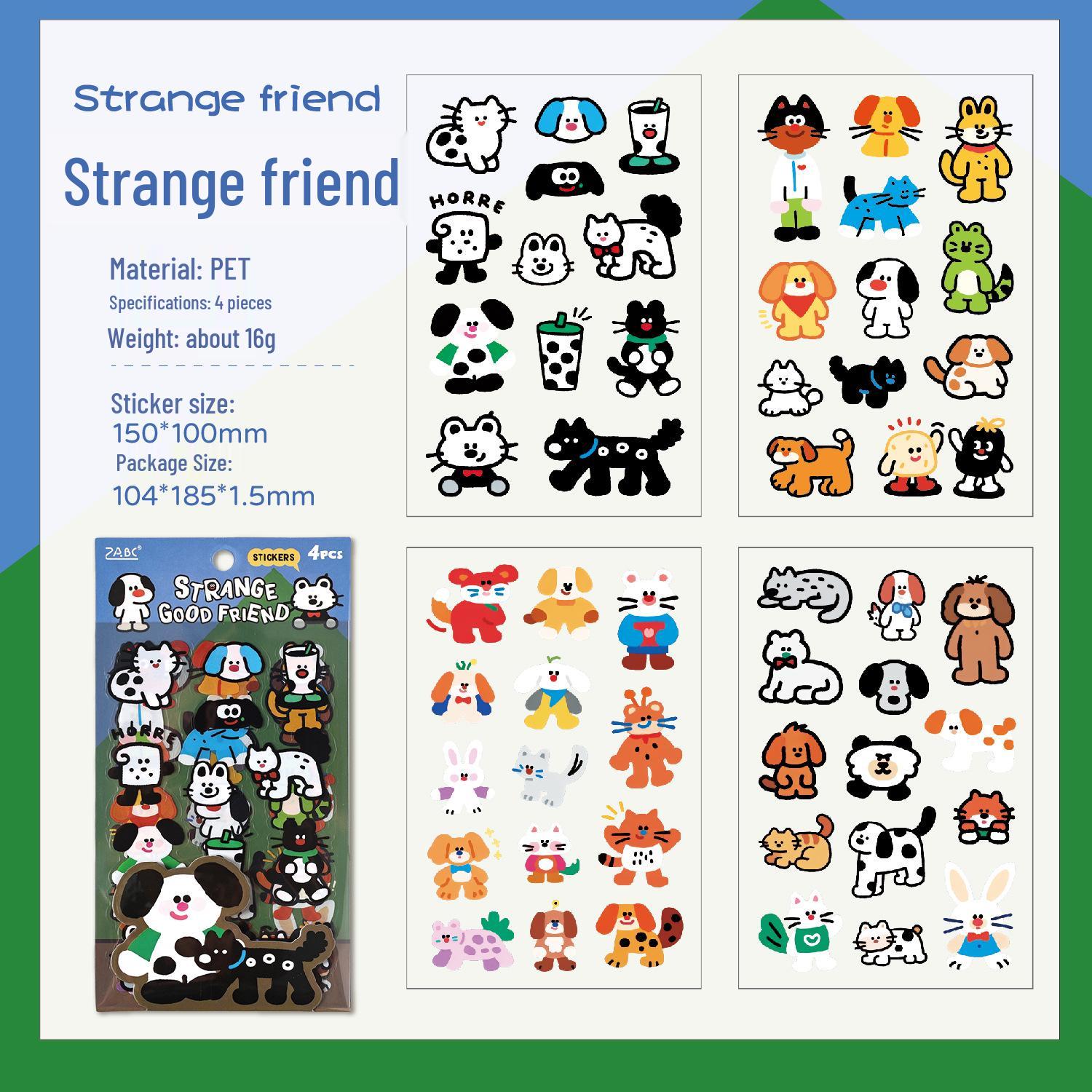 Yue Zhen Graffiti PET Stickers for Journals - Creative Decals for Children