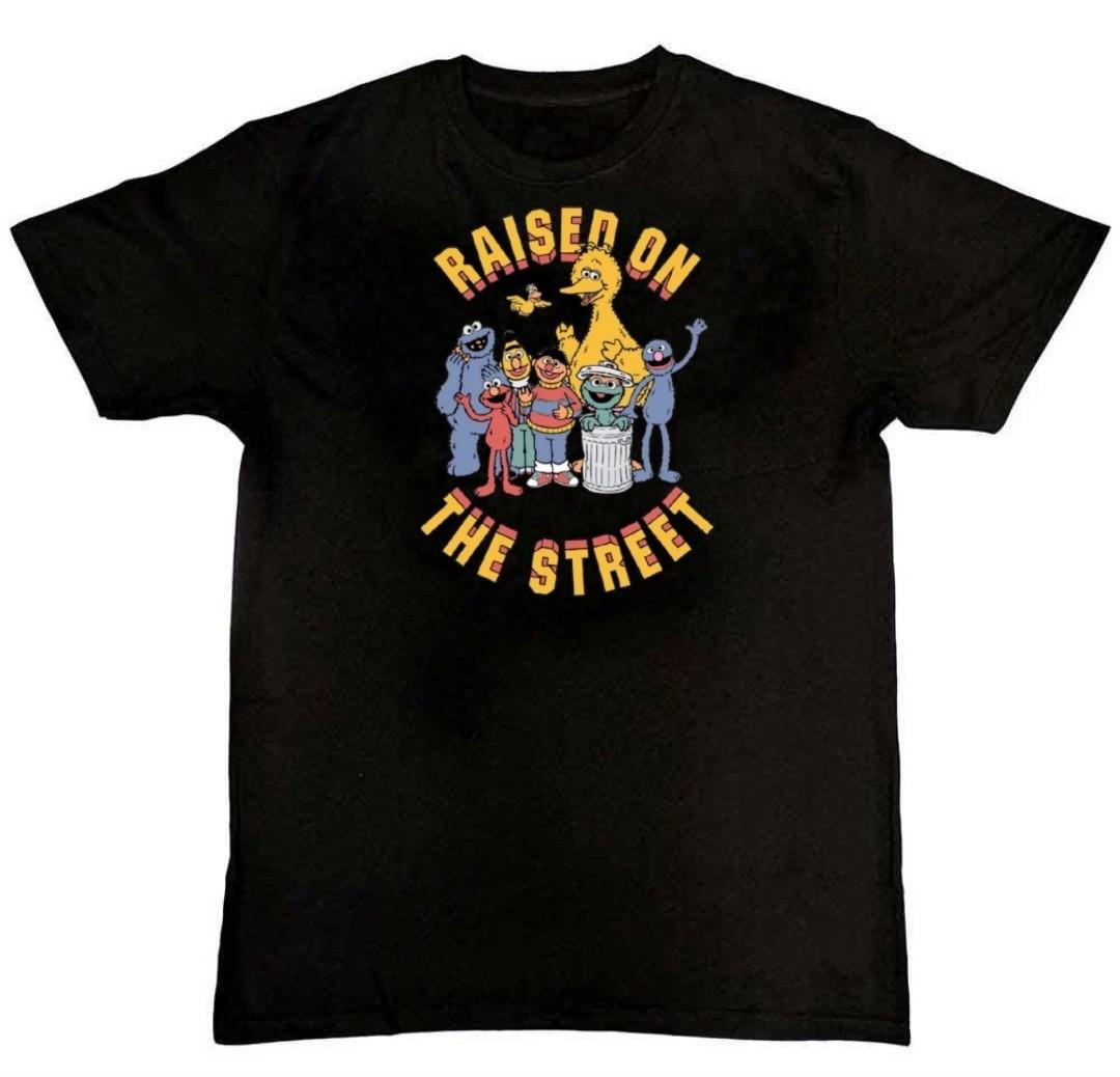 Sesame Street Raised On The Street Graphic Mens T-Shirt S-4XL XXL