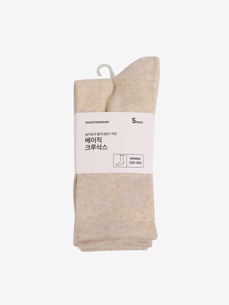 [Standard] 5-Pack Golji Crew Socks HPAO2FA201