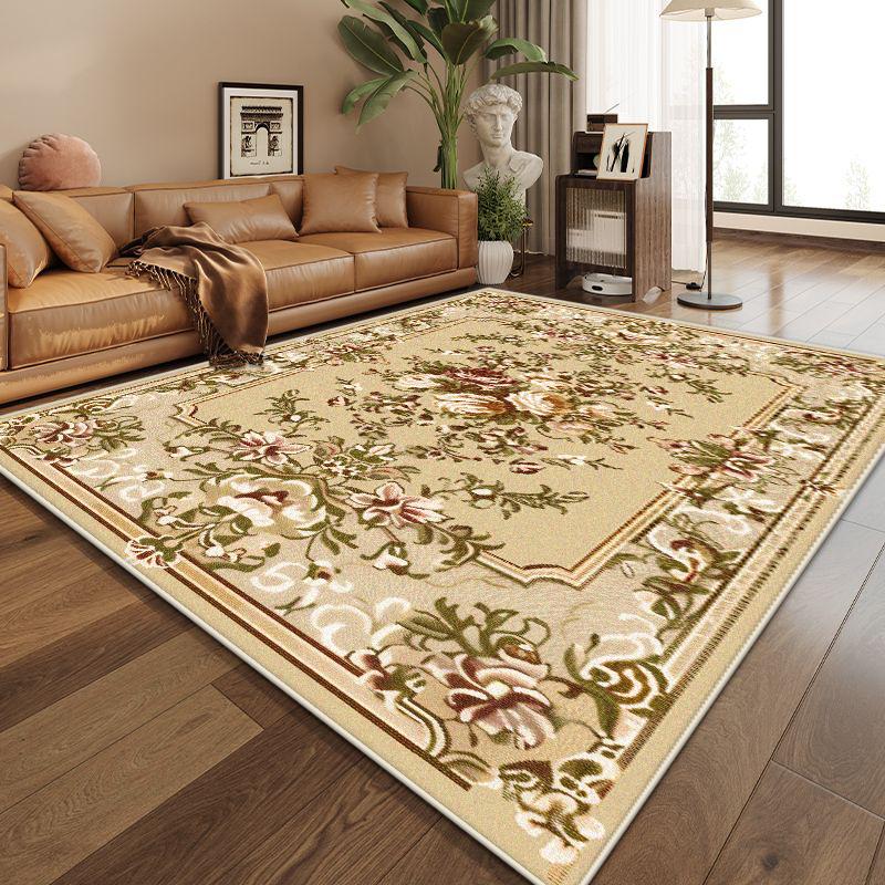 Persian Style Luxury Living Room Decoration Rug Big Size Non-slip Dining Room Carpet Easy Clean Customizable Coffee Tables Mat