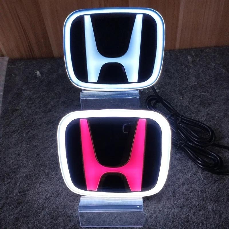 Honda PMMA LED Car Emblem Sticker Front Rear Trunk Light Badge for Accord Civic Odyssey CRV Inspire Amaze Vezel -  Accessories