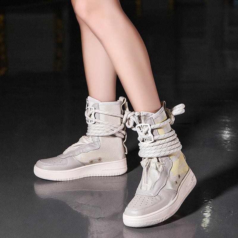 

Couple shoes 2025 spring and autumn high-top shoes Korean version trend couple board shoes fashion sports large size foreign trade men s shoes 36