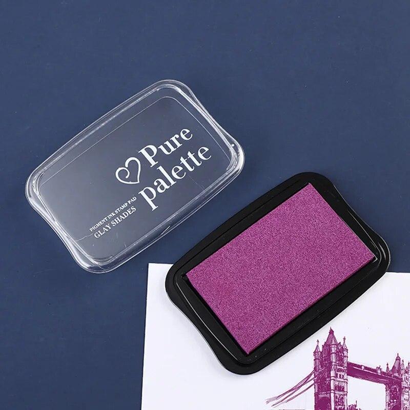 

1pc/pack Vintage Solid Color Large Size Ink Pad For Stamp DIY Crafts Scrapbooking Rubber Wooden Stamps Inkpads Finger Painting
