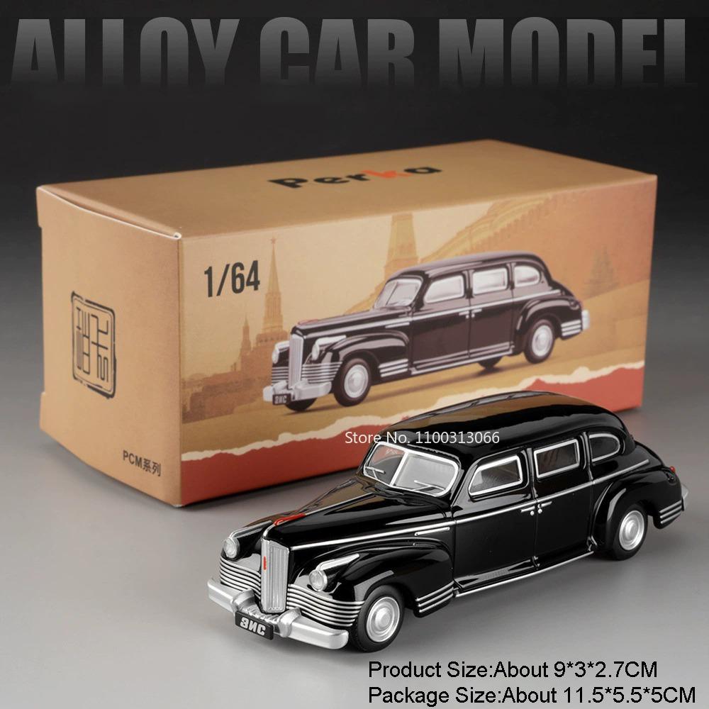 1:64 Alloy Diecasting Cars Toys Miniature Models ZIS-110 GAZ-12 ZIM LADA 2105 2101 Exquisite Interior Vehicles Model Ornaments