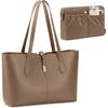 TOPEAST Tote Bag for Women 15.6" Work Handbag with Removable Laptop Sleeve