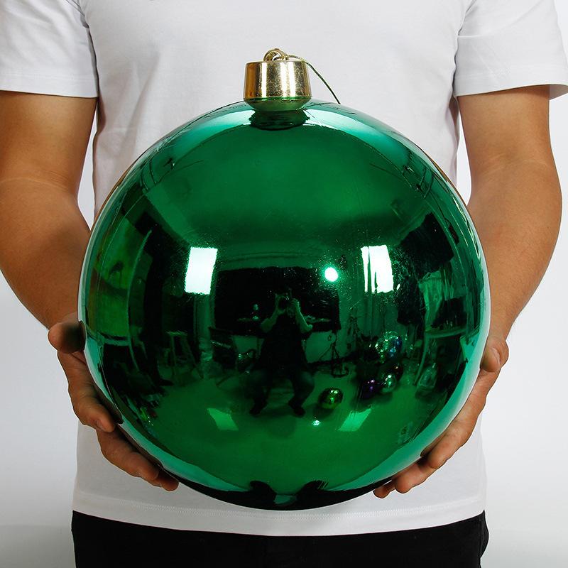 Nuova Grande Palla di Natale in Plastica Decorazione Infrangibile Ornamenti Colorati Modello MYD2026144 per Albero di Natale Centro Commerciale Hotel Vacanze