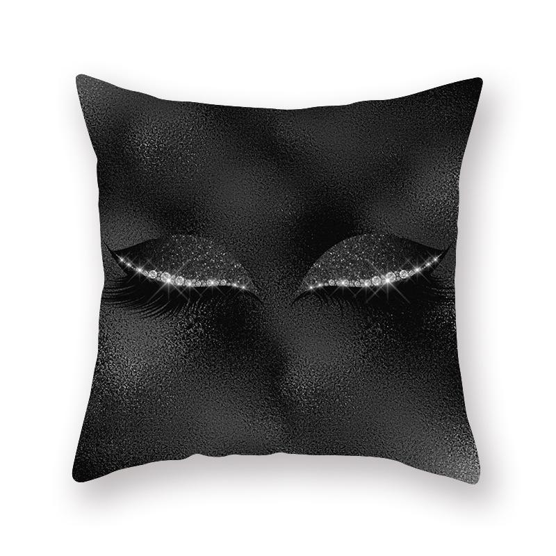 Ins Eyelash Peach Velvet Pillowcase Pillow Sleep Waist Pillowcase Home