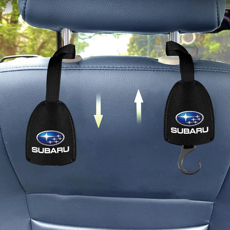 1/2 Stück Leder Auto Sitzlehnenhaken Tragbarer Hängebeutelständer Für Subaru LEGACY Forester Outback Rally WRX WRC XV Impreza