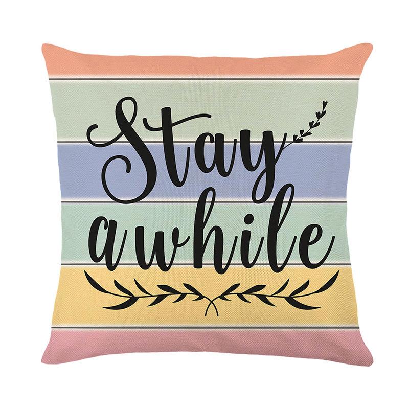 New Flower Pillow Cover Polyester Printed Cushion Cover Living Room Sofa Decorative Pillow Cover