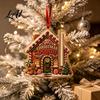 Christmas Tree Money Ornament Holder Ornament Acrylic Stocking Cash Gift Hanging Decor Creative Holiday Idea for Tree Festive Pendant with Surprise
