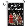 Merry Christmas Garden Flag  Double Sided Christmas Tree Garden Flag for Outside Winter Festive Holiday Yard Outdoor Decorative Yard Flag