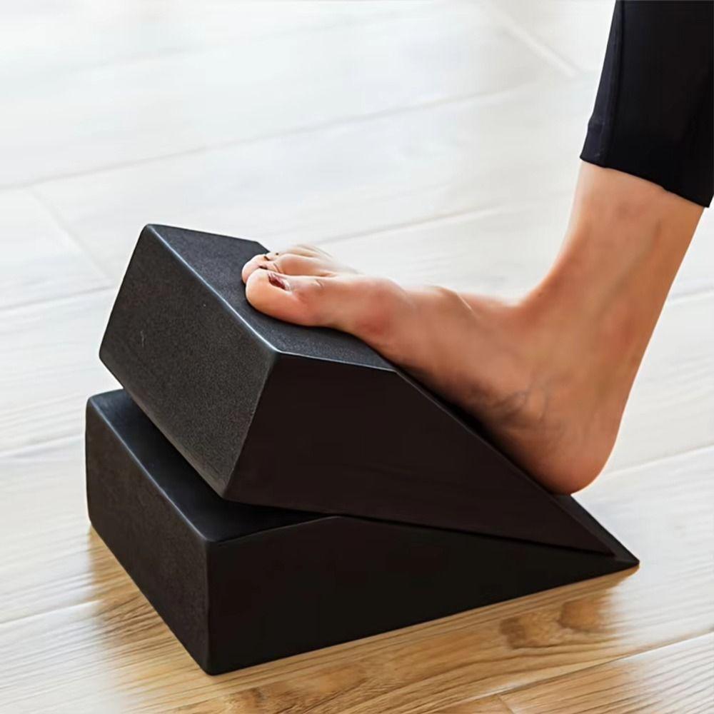 1 pair Non-slip Yoga Wedge Blocks High Density Lightweight Yoga Wedge EVA Gym Blocks  Meditation