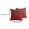 2pcs Christmas Plaid Pillow Cover Classic Red Checker Pillowcase Household Pillowslip for Home Decor Holiday Living Room Bedroom Gift
