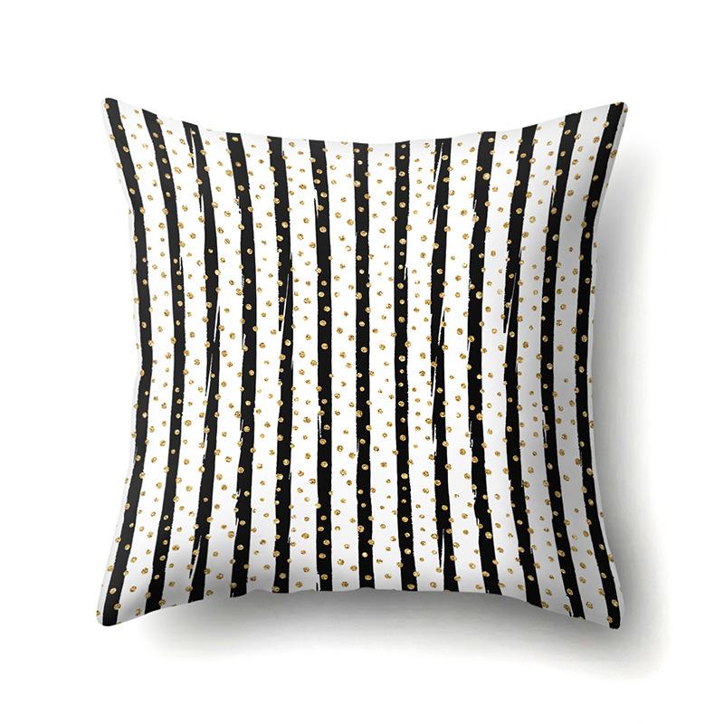 Ins Style Abstract Creative Polyester Pillow Case Car Decoration Home Printed Bedside Cushion Cover Pillow Case