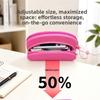 New Double-layer Storage Bag, Multi-functional Double-layer Cosmetic Bag, Travel Glasses Bag, Stationery Case, Perfume Bag.