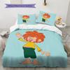 Pumuckl Pattern Bedding Quilt Set  Home Decoration  Gift (1 * duvet cover + 2 * pillowcase  without core)