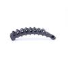 Korean Style Black Large Banana Hair Clip - Vertical Mesh Hair Accessory Hairpin