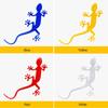 Gecko Reflective Safety Mark Cars Sticker PVC 3D Animal Decals Mark Night Driving Warning Strip Light Reflect Window Sticker