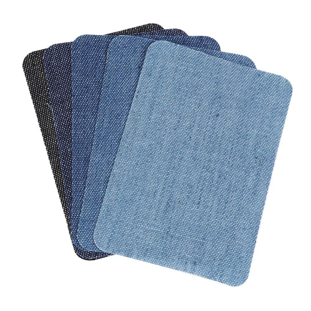

25PCS No Sew Denim Patches Denim Iron on Patches Decoration Set Sewing Patches Home Use