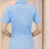 Women's Fashion Up And Down Round Neck Short Sleeve Solid Color  Uniform Dresses