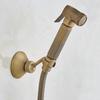 Ellen Toilet Spary Gun Set  Antique Bronze Copper Flushing Spary Cleaner Bidet Faucet Single Cold EL209A