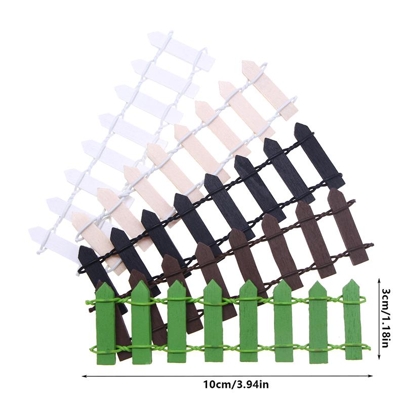 10 Stück 1:12 Puppenhaus Miniatur Biegsamer Zaun Garten Hof Modell Dekor Spielzeug Puppenhaus Zubehör