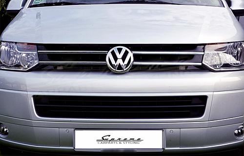 VW T5 Serie 2 09-15 - CHROME GRILL Bumper Grille