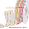 10yards/Roll Rainbow Color Transparent Bouquet Gift Packaging 2.5cm Bubble 9 Meters Bow Ribbon DIY Silk Ribbon