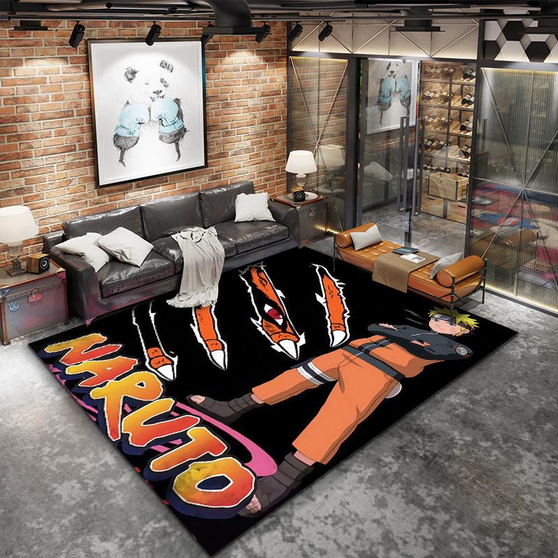 Naruto Fire Sage Mode Carpet Rug For Living Room Bedroom Home Sofa Decoration,kids Play Nonslip Floor Mat