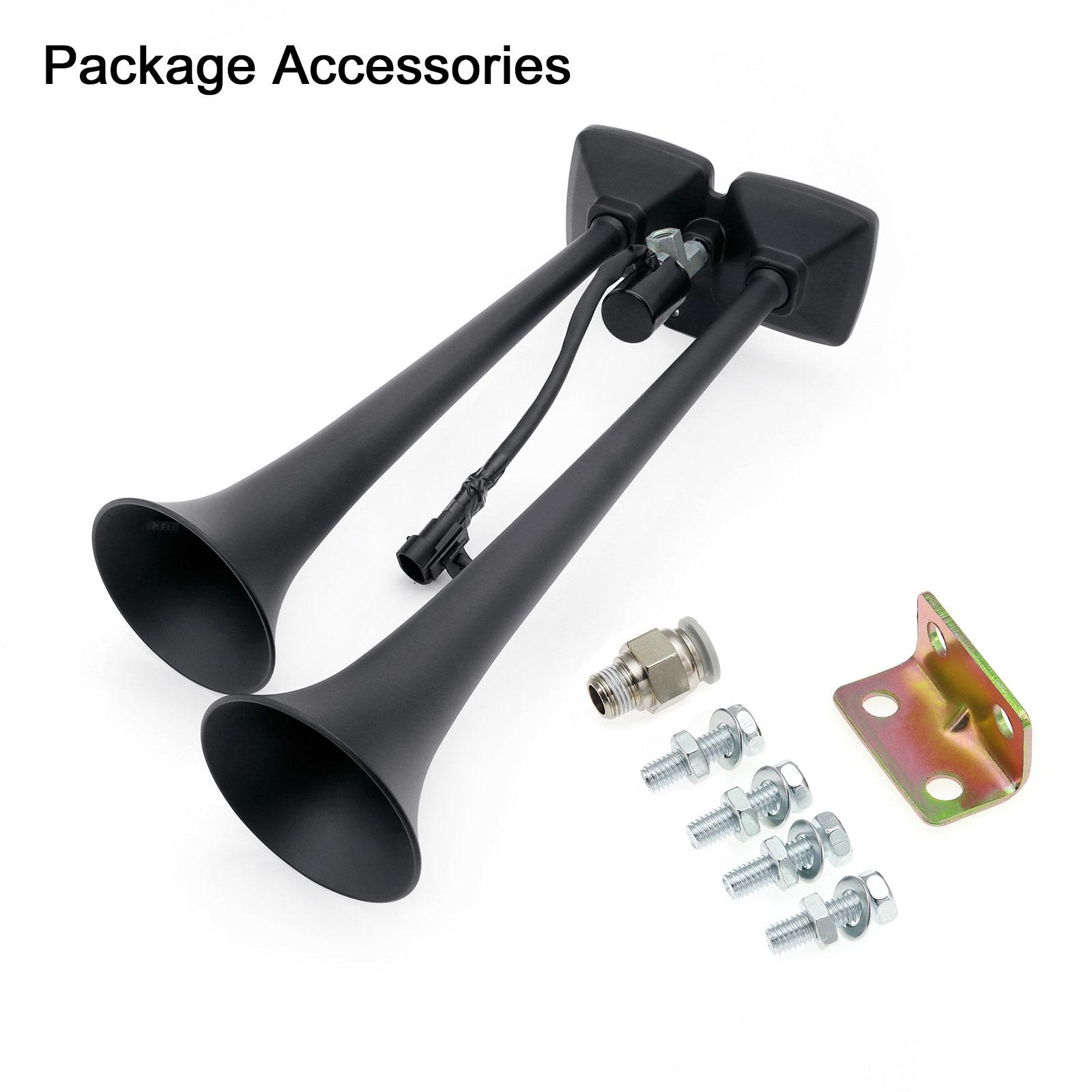 

12 В 24 В двойной гудок супер чистый громкий электрический воздушный гудок для автомобиля грузовика лодки компрессорный гудок водонепроницаемый ударопрочный звуковой автомобильный гудок