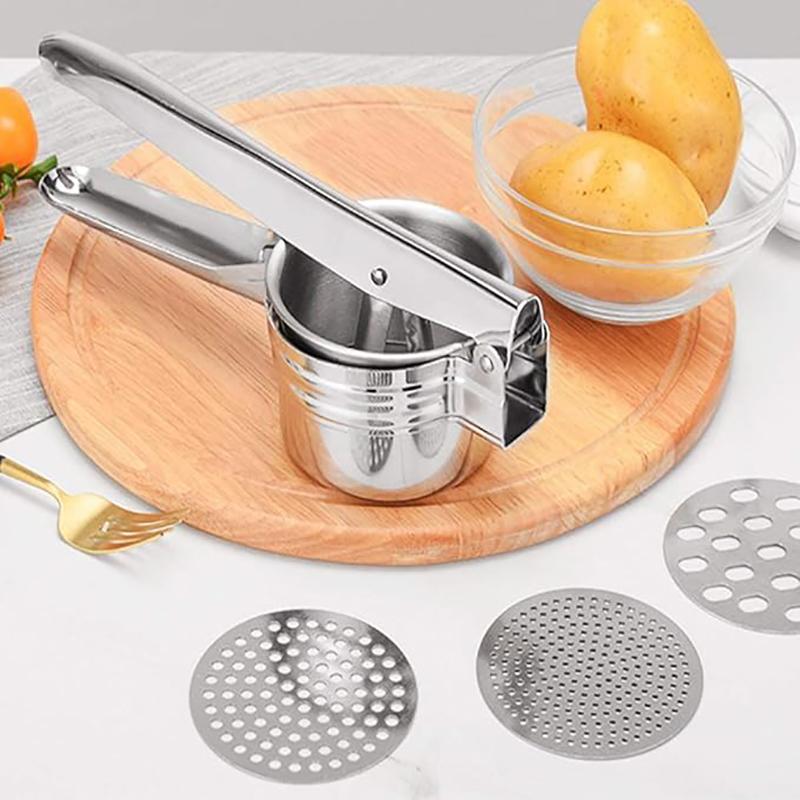 Stainless Steel Fruit Juicer Lemon Squeezer Manual Potato Stuffing Garlic Squeezer Vegetable Dehydrator Home Kitchen Accessories