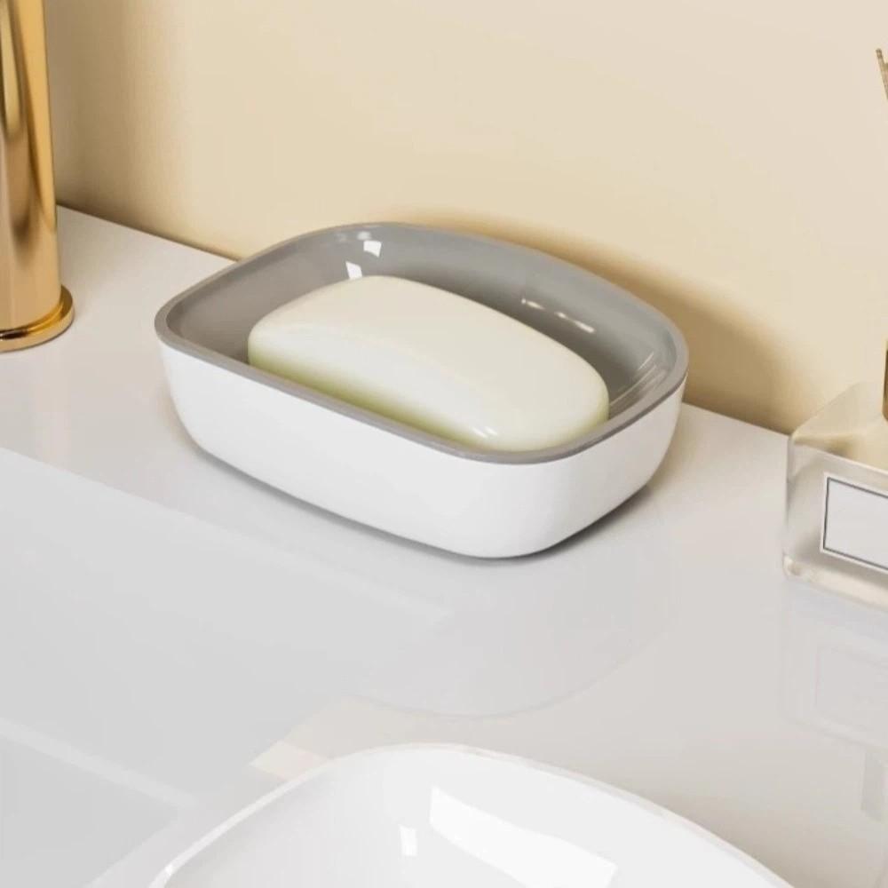 Plastic Drain Soap Box Fast Drying Soap Dish Holder Storage Rack Soap Storage Rack Shower