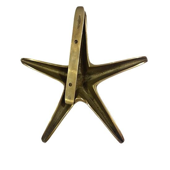 Solid Brass Star Fish Design Door Knocker Nautical Beach Style Door Knocker Home Office Door Accessories Gift
