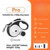 5M/8M Dog leash for medium, large and small dogs, with light and automatic retractable function, anti-burst dog walking rope