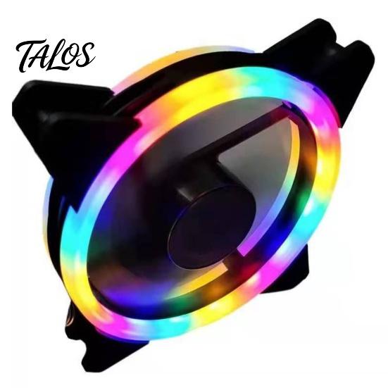 Universal 12cm 15LED Dual Aperture Silent PC Computer Case Cooling Fan Cooler