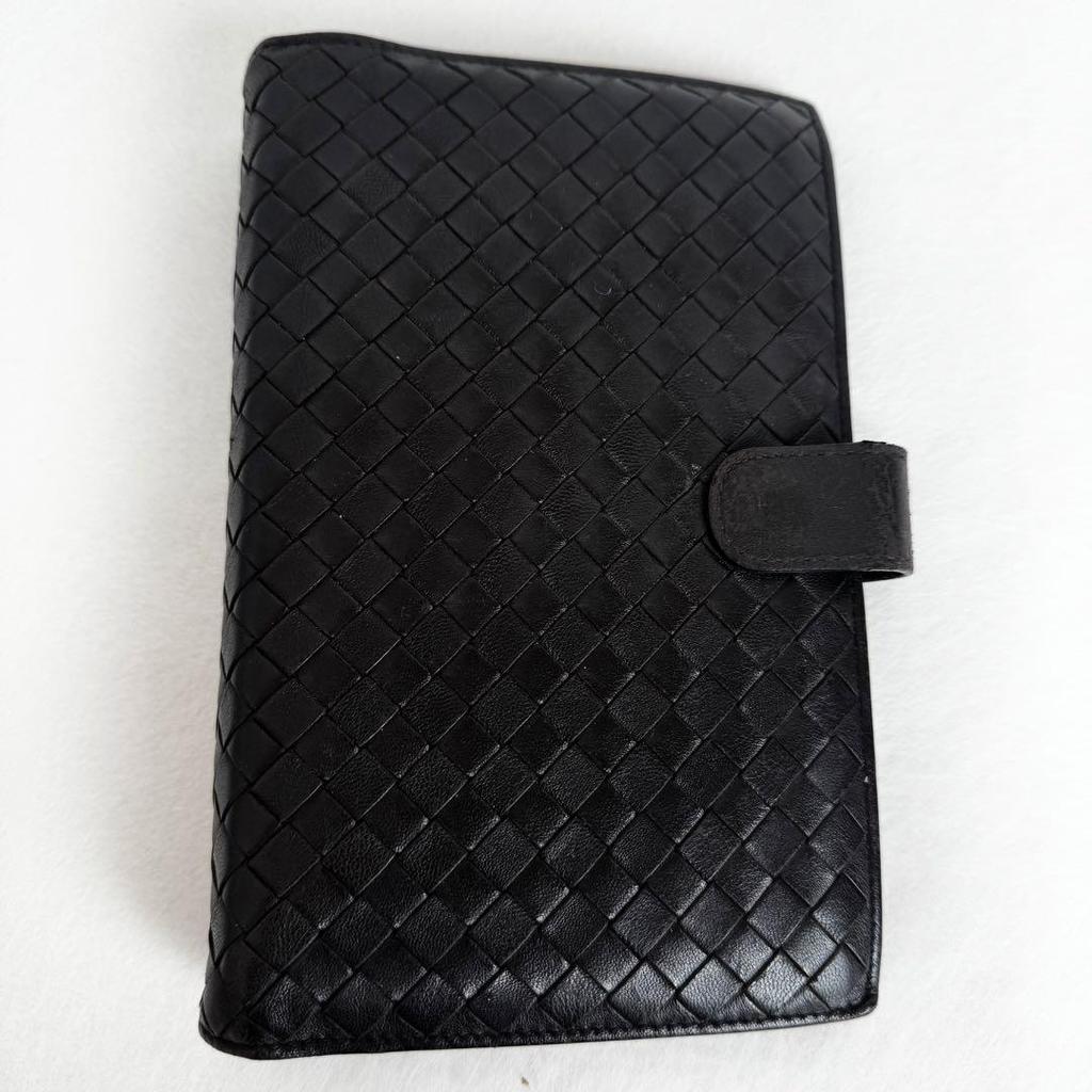 Used Bottega Veneta Intrecciato Dark Brown Leather System Planner