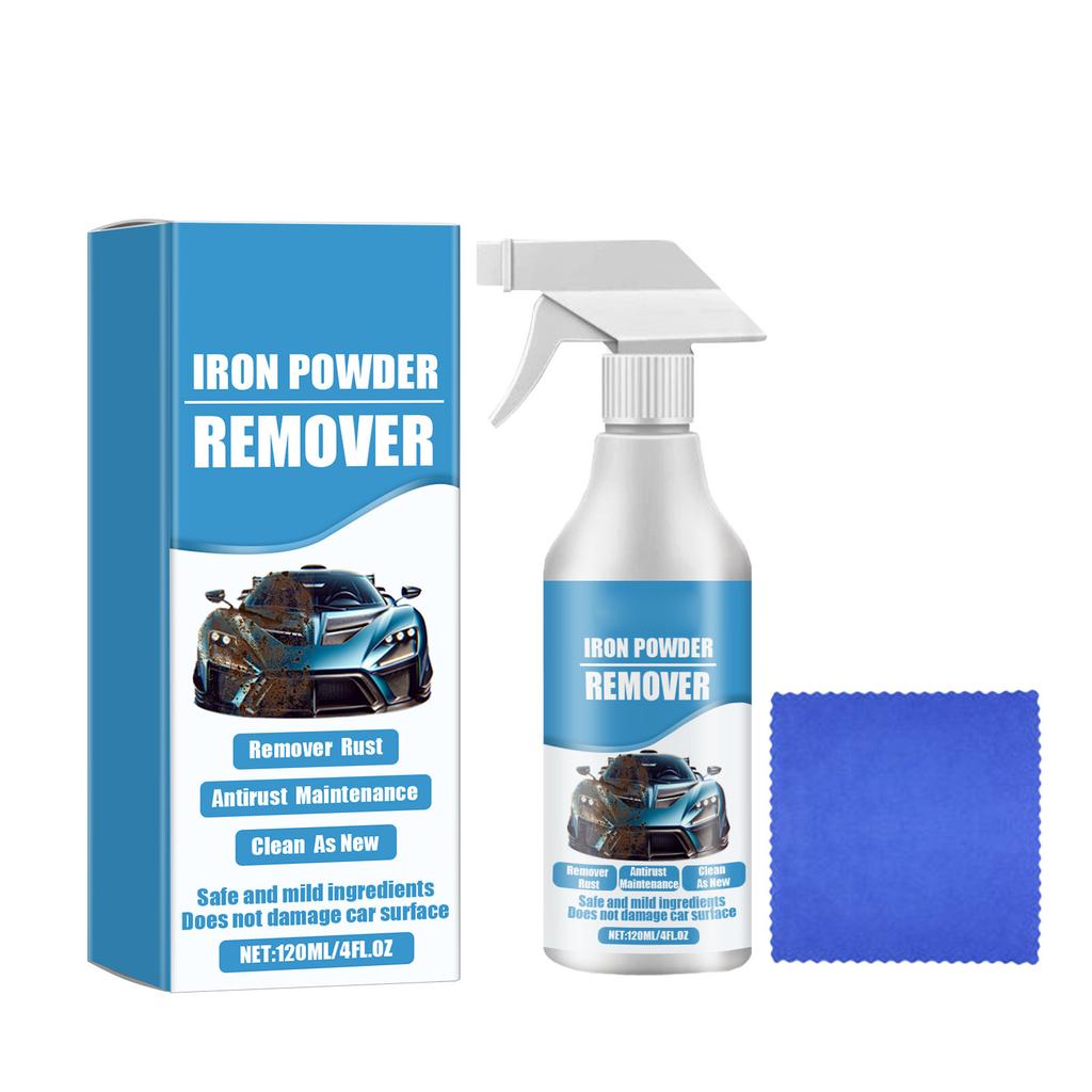 HOMONTH Car Iron Powder Remover Car Paint Tire Removal Polishing Cleaning Decontamination Refurbishment 120ML