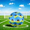 1pc Vinyl Field Theme Soccer Ball Football, Size 5, Lightweight PVC, Outdoor Training Soccer Ball,Gift J61434