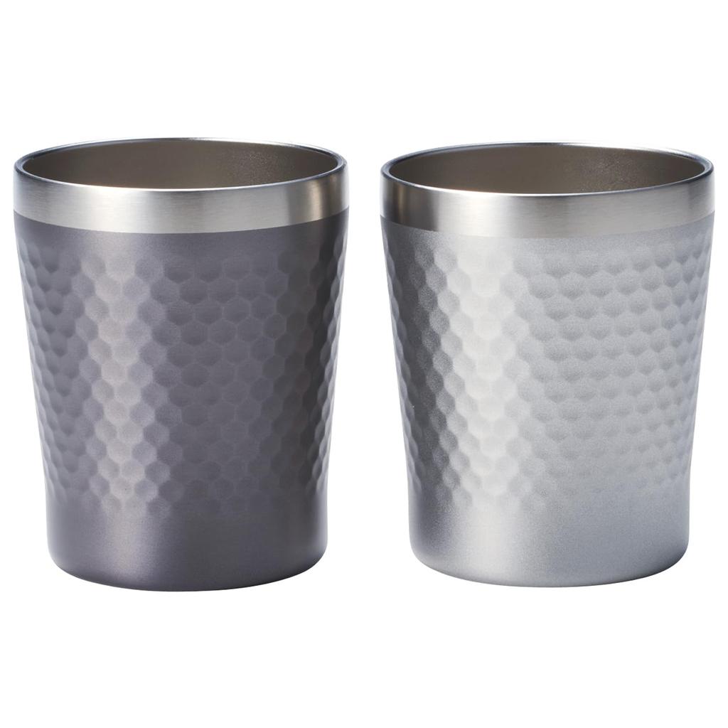 Dolce duo 250ml Stainless Steel Vacuum Insulated Double Wall Tumbler Set and Gift Set (Gray Silver) - (GR-1776)
