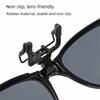 Vintage Square Clip On Sunglasses Foldable Flip Up Anti Blue Light Glasses Anti Glare Ultra Light Competitive Games Goggles