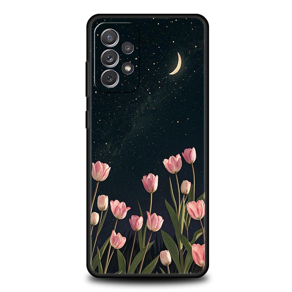 

Розовый тюльпан Цветок Сердце Любви Чехол для Samsung A17 A13 A15 A25 A35 A51 A55 A71 A21S A11 A31 A41 A23 A53 A73 5G A03S A05s Чехол Samsung A17 5G