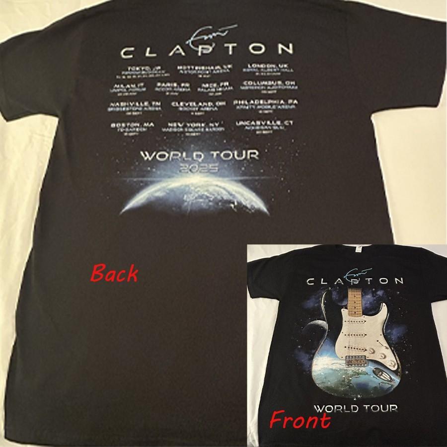 RARE! ERIC CLAPTON WORLD TOUR 2026 MERCH REPRINT T SHIRT All Size S-4XL Fan Gift S