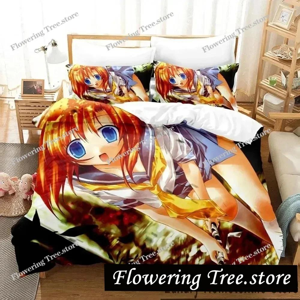 Anime Higurashi When They Cry Ložní souprava 3D Povlak na přikrývku Ložní souprava Povlak na přikrývku Povlak na polštář Přikrývka king Queen Size Chlapci Dospělí