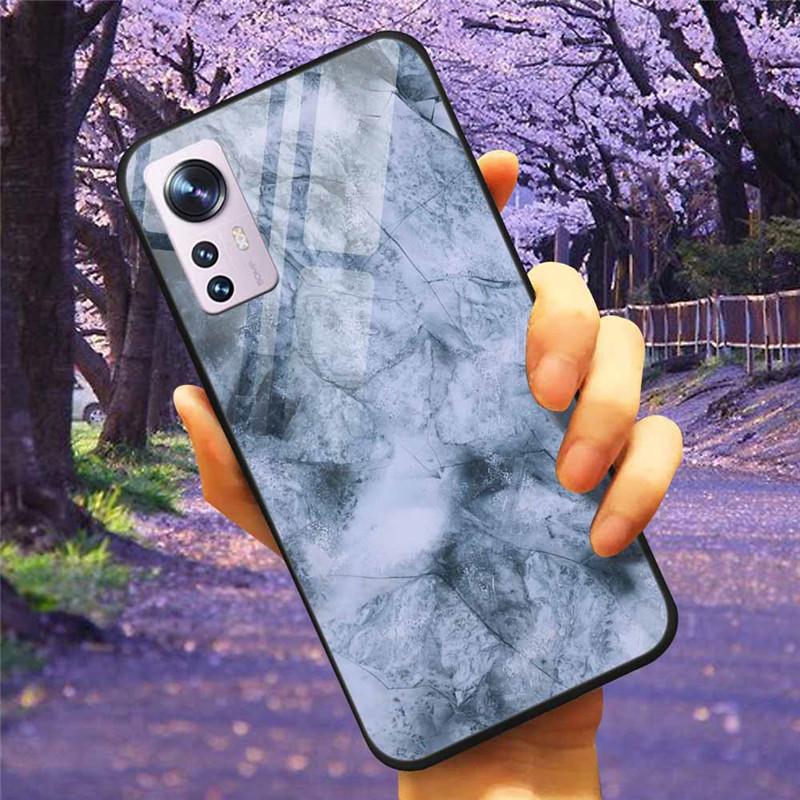 For Xiaomi 12T / 13T Case Tempered Glass SPACE Marble Luxury Hard Back Cover for Xiaomi 13T Pro / 12TPro Bumper for Xiaomi13T