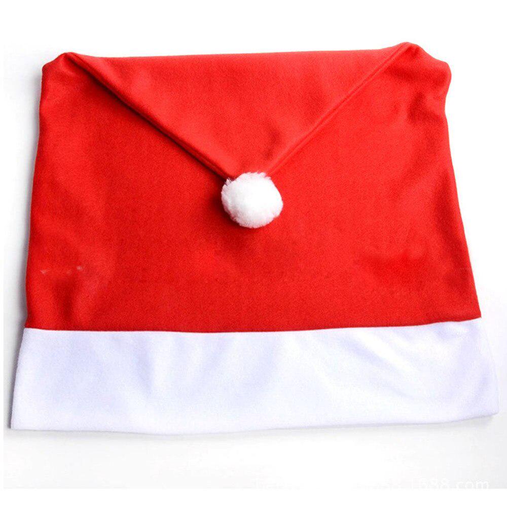 Chair Cover Christmas Dinner Table Party Red Hat Chair Back Covers Xmas Decoration JM08 ADM