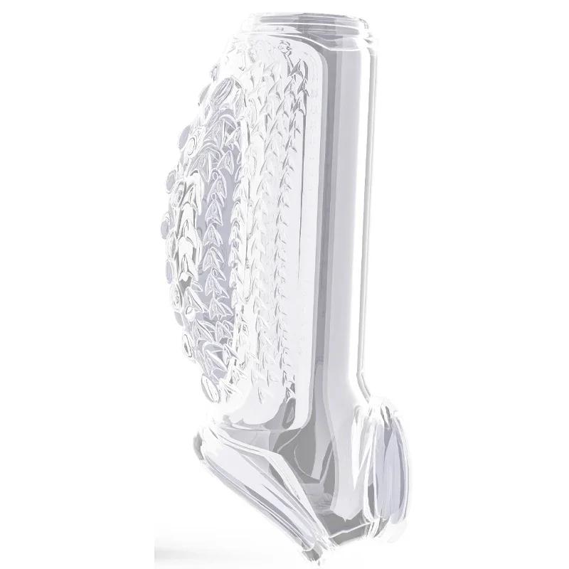 Penis reutilizabil mărește Inele pentru penis Întârzierea ejacularei Prezervative pentru penis Manșon pentru penis Capac pentru glandul din silicon Mărire Jucării sexuale pentru bărbați