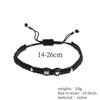 26 Alphabet Initials Heart Bracelet Jewelry Handmade Collapsible A-Z Braided Bracelet Women Men Friendship Couple Gift