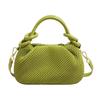 PU Leather Solid-color Woven Shoulder Bag Moderate Capacity Crossbody Bag  Vacations