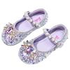 Sparkly Sequin Princess Shoes: 2025 Spring/Autumn Soft Leather Shoes for Girls – Comfortable & Versatile Performance Footwear