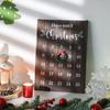 Wall Christmas Countdown Calendar Seasonal Decor 25 Days Advent Christmas Calendar Sign For Friends Neighbors Classroom Living
